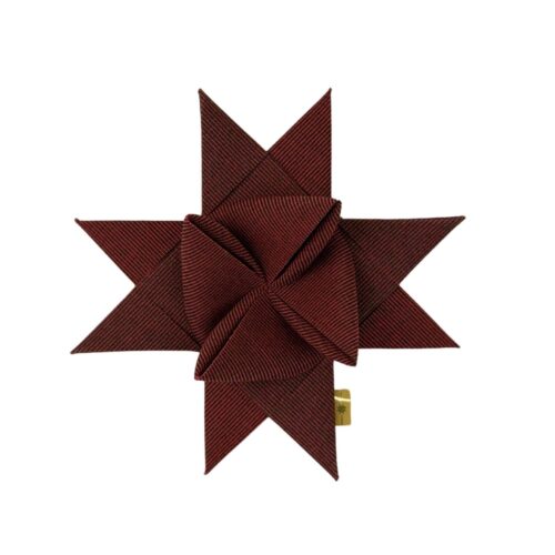 Sejldug julestjerne - Tweed rojo (Engros)