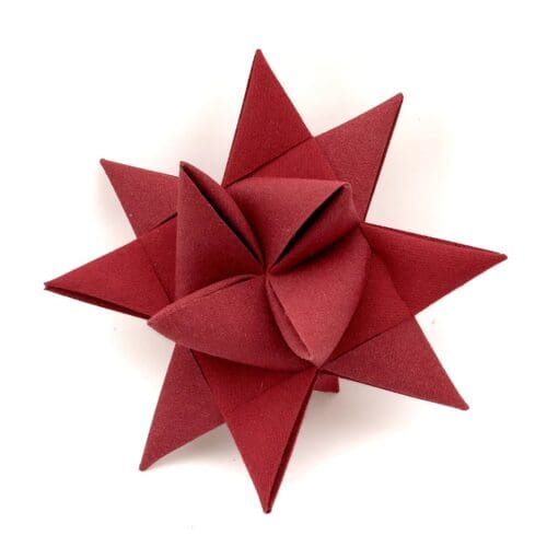 Sejldug julestjerne - Rød
