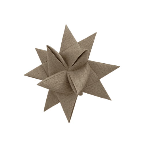 Sejldug julestjerne - Flax beige