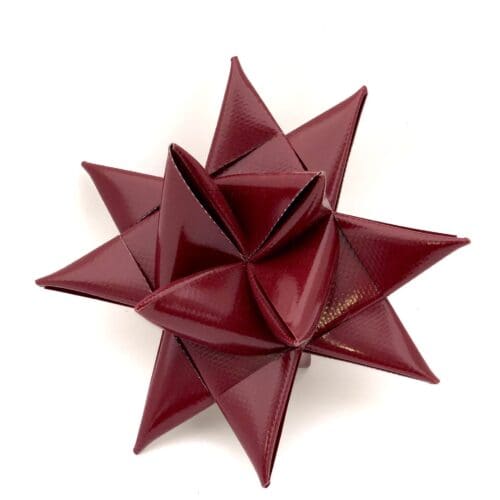 Bordeaux rød julestjerne